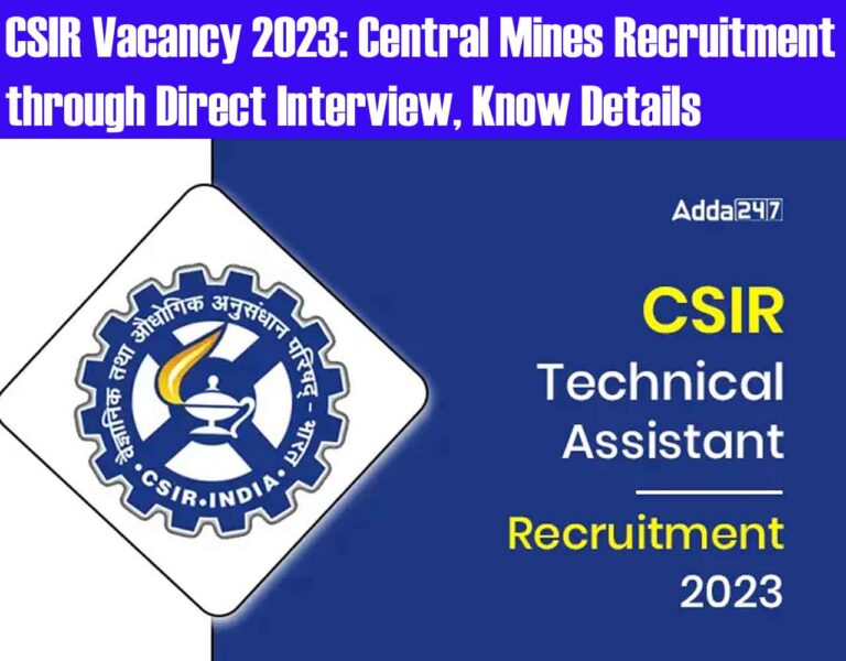 CSIR Vacancy 2023